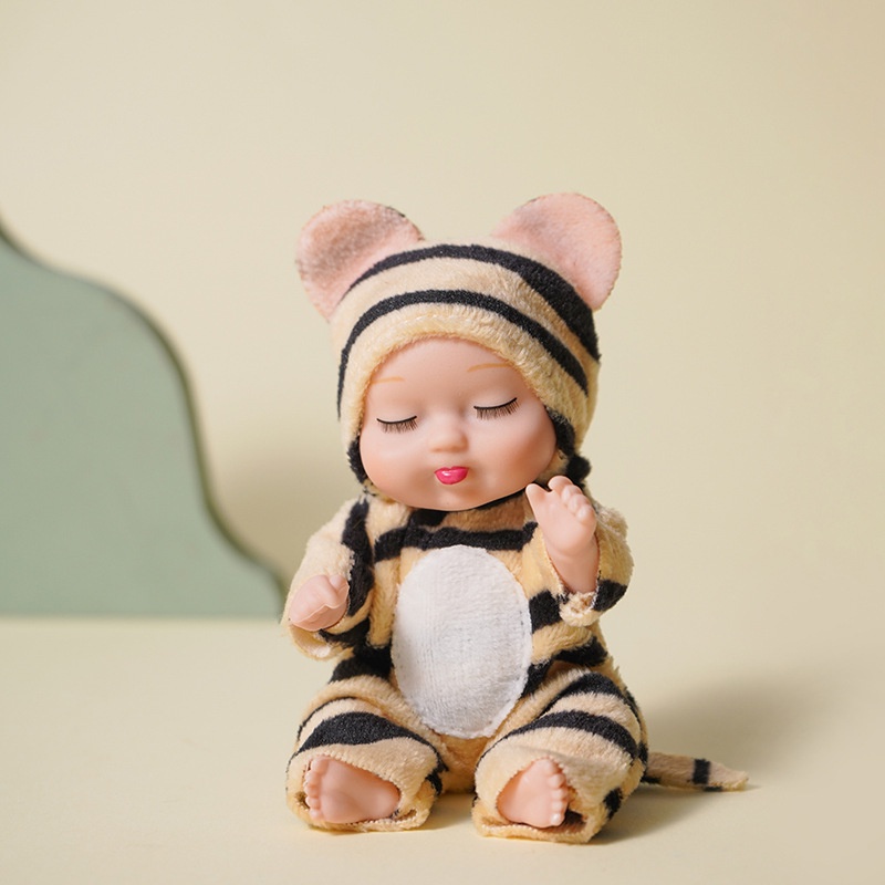 Búp Bê Em Bé Đang Ngủ Bằng Nhựa Kích Thước 11 * 5CM