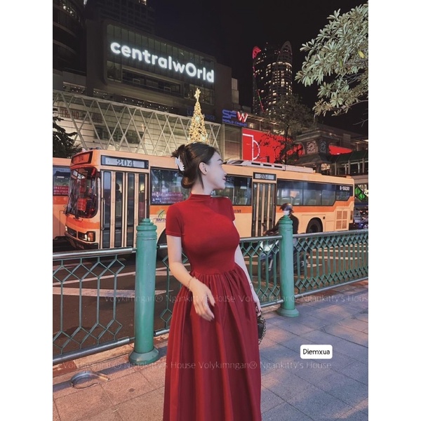 Váy nữ dáng dài sang trọng