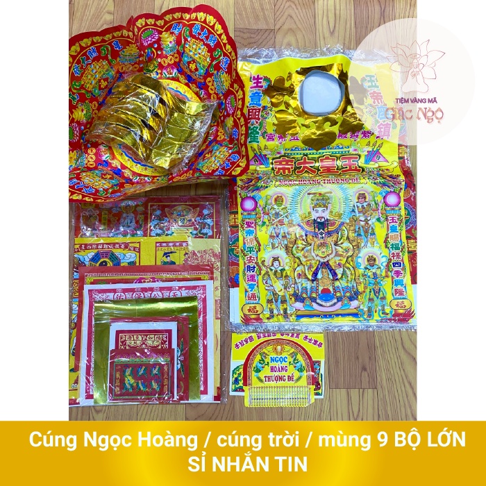 BỘ CÚNG NGỌC HOÀNG LỚN VÍA TRỜI - MÙNG 9 ĐẦU NĂM - VÀNG MÃ GIÁC NGỘ
