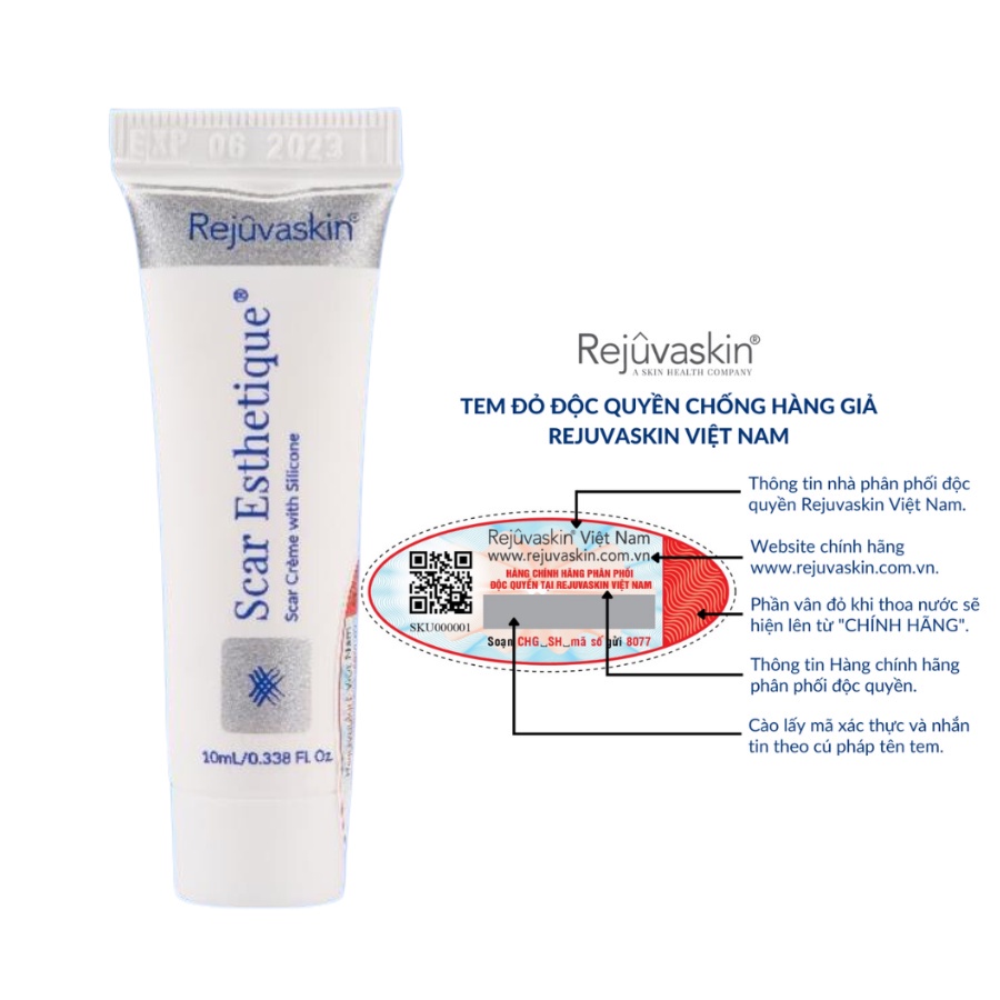 Kem Làm Mờ Sẹo: Sẹo Rỗ, Sẹo Thâm, Sẹo Lõm, Sẹo Thuỷ Đậu, Tai Nạn - Scar Esthetique 10ml/30ml/60ml - tngochuong2004