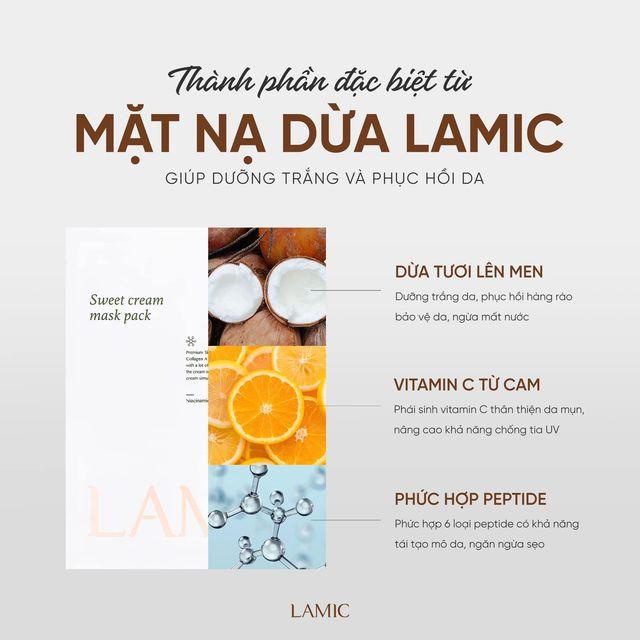 Mặt Nạ Dừa Dưỡng Da LAMIC