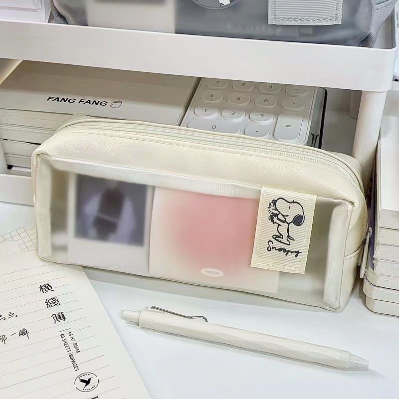 Bóp Hai Lớp Bề Mặt Thô In Họa Tiết Hoạt Hình Dễ Thương Kích Thước Lớn