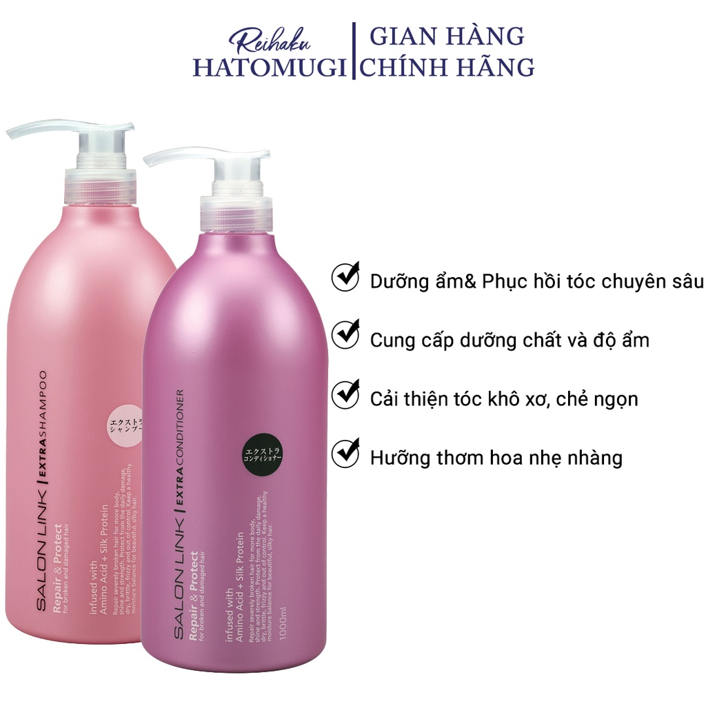 Cặp Gội Xả Dưỡng & Phục Hồi Tóc Salon Link Extra (1000ml/Chai) | BigBuy360 - bigbuy360.vn