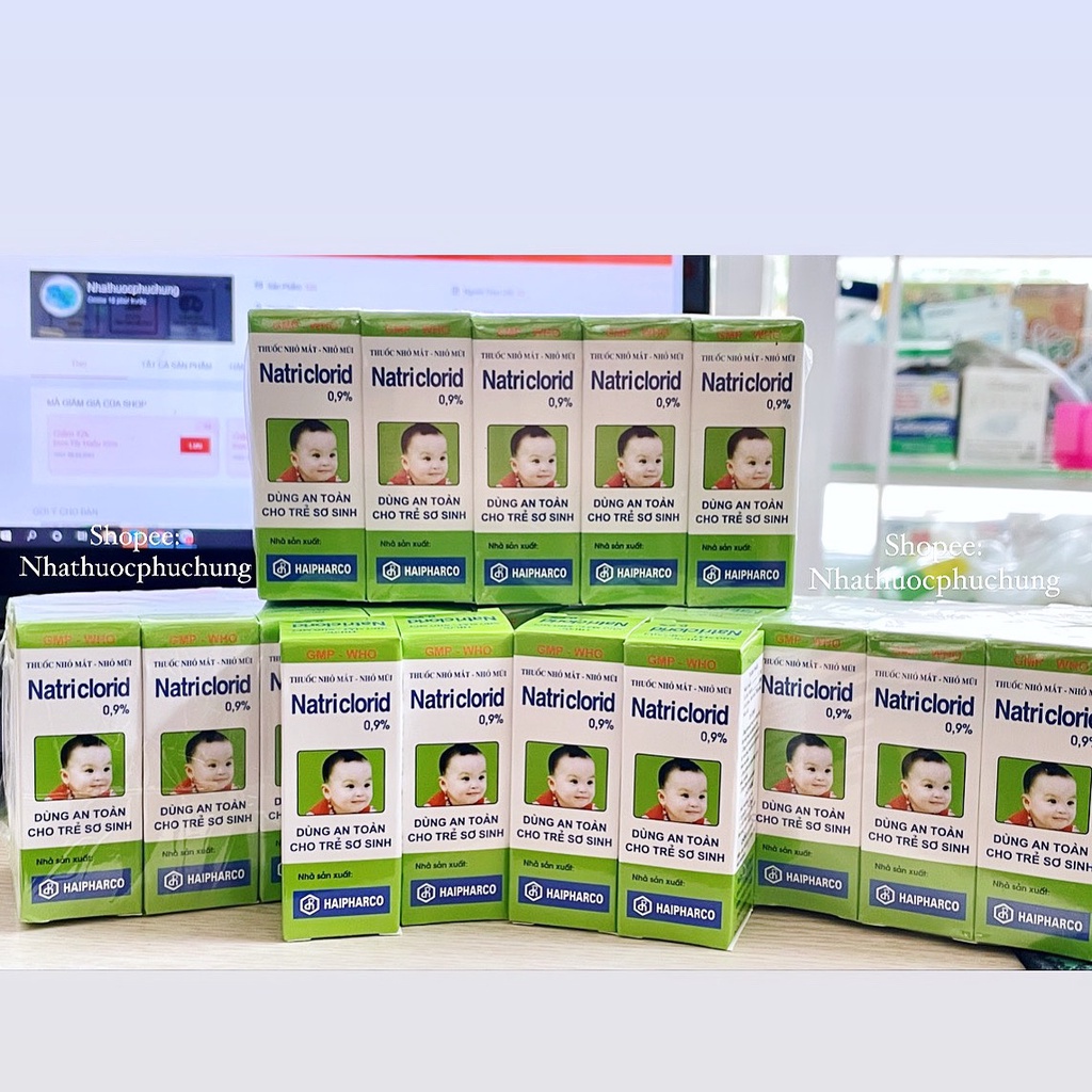 10 Lọ Nước Muối Sinh Lí Haipharco Loại Nắp Vặn An Toàn Cho Trẻ Sơ Sinh