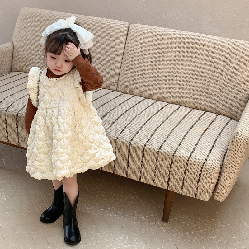 Máy Sản Xuất Fancy Maker Fancy Maker✨Đầm Công Chúa Không Tay Phong Cách Hàn Quốc Thời Trang Thu Đông Mới Cho Bé Gái