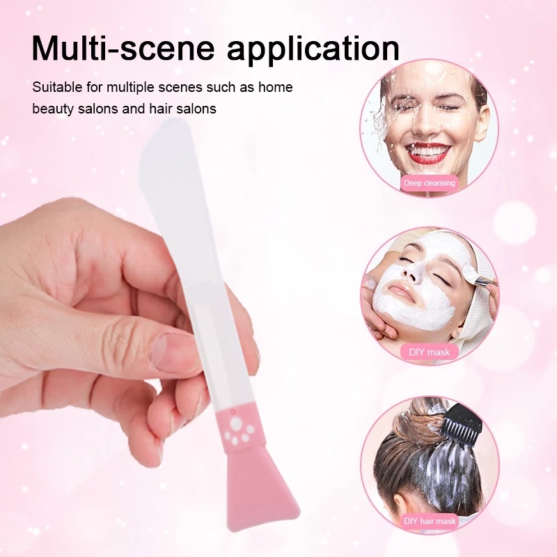 1 Cọ Silicone Hai Đầu Phết Mặt Nạ DIY