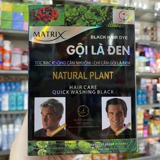Dầu gội là đen tóc matrit hộp 10 gói