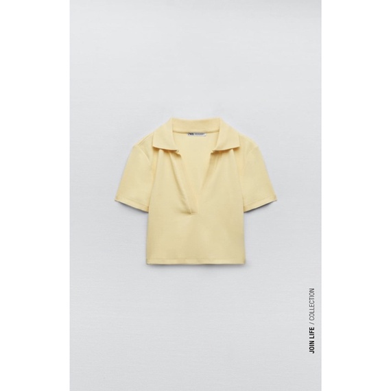 Áo polo croptop Zara Authentic