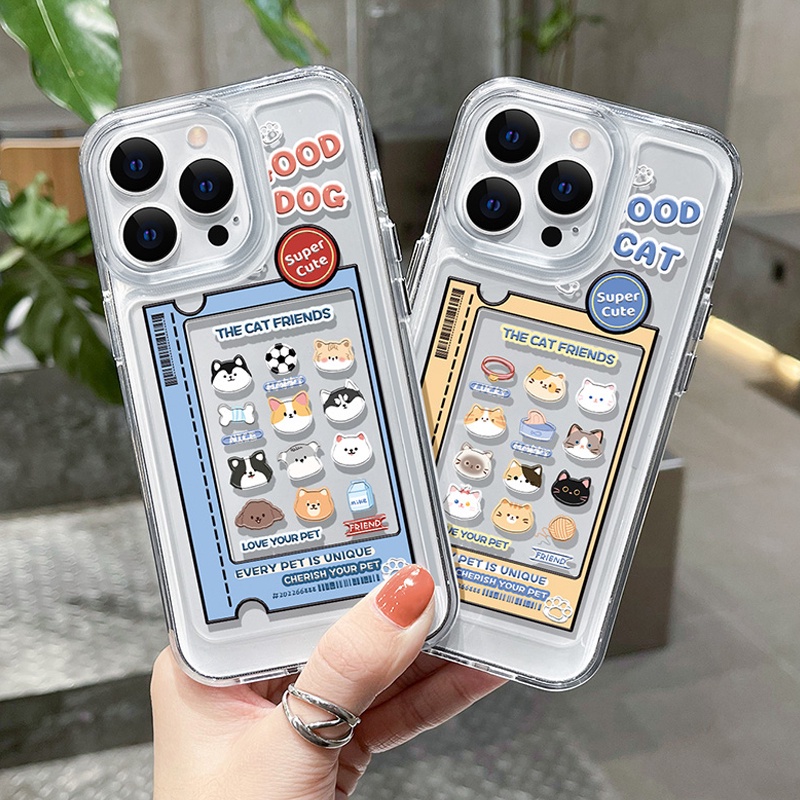 Ốp điện thoại DECOPHONE in hình chó mèo thích hợp cho Samsung Galaxy S22 S23 Ultra S22 + S23 + Plus