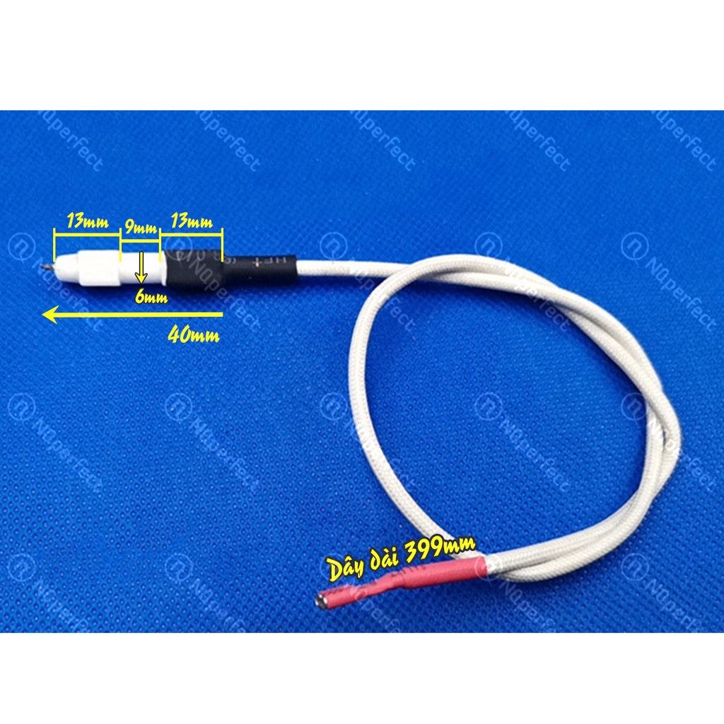 Dây kim sứ đánh lửa 40mm bếp hồng ngoại, bếp lò chiên, bếp tủ hấp cơm.. chính hãng