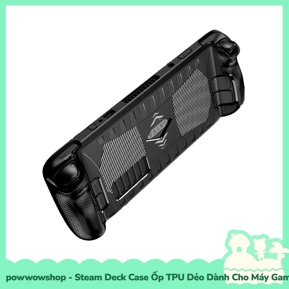 Steam Deck Case Ốp TPU Dẻo Dành Cho Máy Game Cầm Tay Steam Deck Black & Turquoise