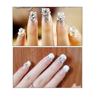 Set 1440 Hạt Đá Pha Lê Trong Suốt Dùng Trang Trí Móng DIY