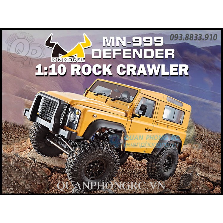 Xe Địa Hình MN999 1:10 Full Scale 2.4G 4WD RC Crawler Car RTR