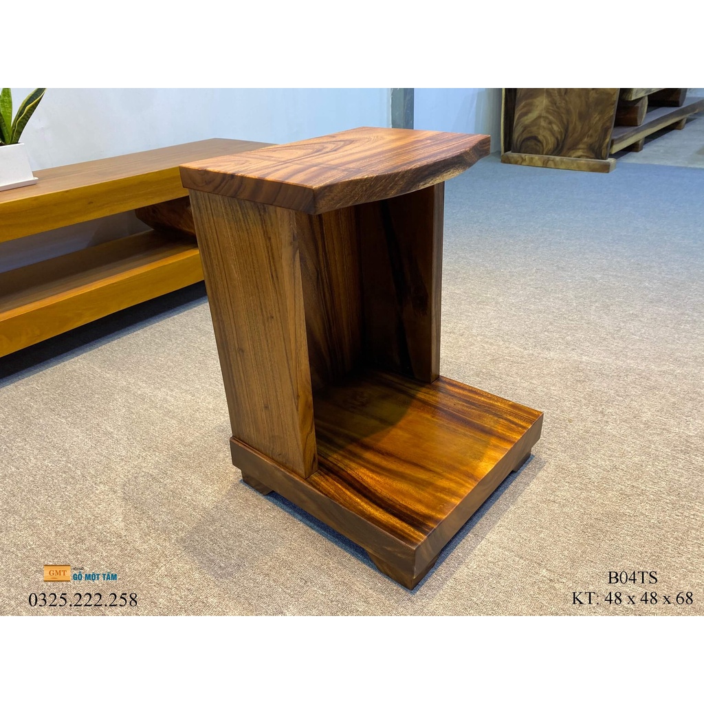 Bàn Thờ Ông Địa Thần Tài Gỗ Me Tây Ngang 48cm