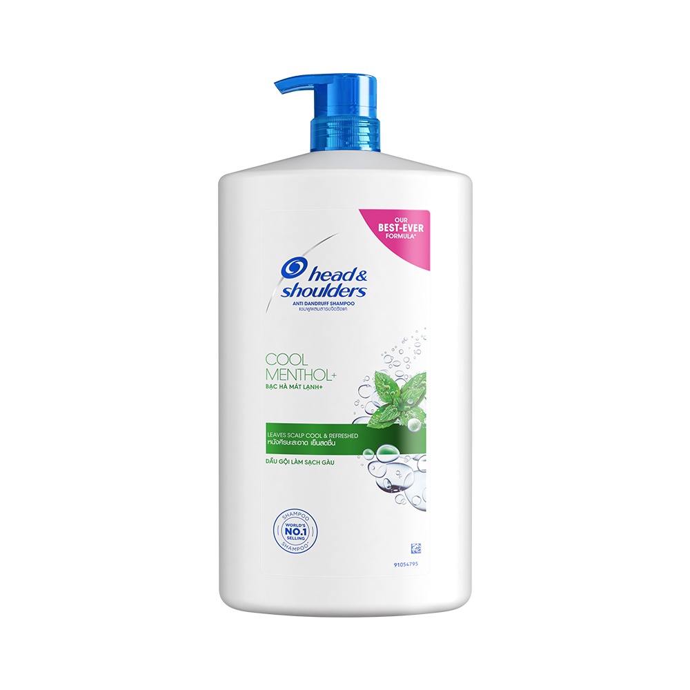 Dầu Gội HEAD & SHOULDERS Chai 1800ml Bạc Hà Mát Lạnh/ Giảm Ngứa Da Đầu