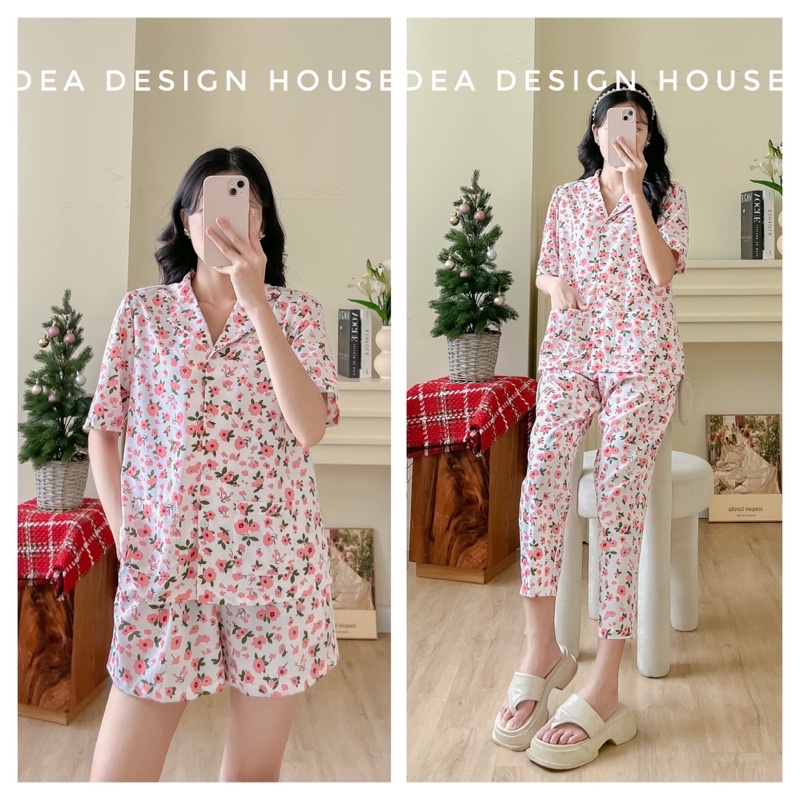 Pyjama bận nhà nữ form rộng thoải mái_Đồ bận nhà phong cách Hàn Quốc _Hàng thiết kế DeA Design House
