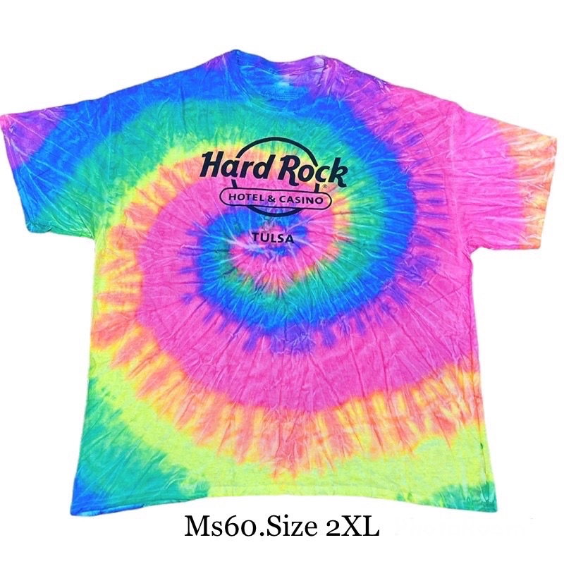 Áo thun thun loang tie dye cầu vòng p3
