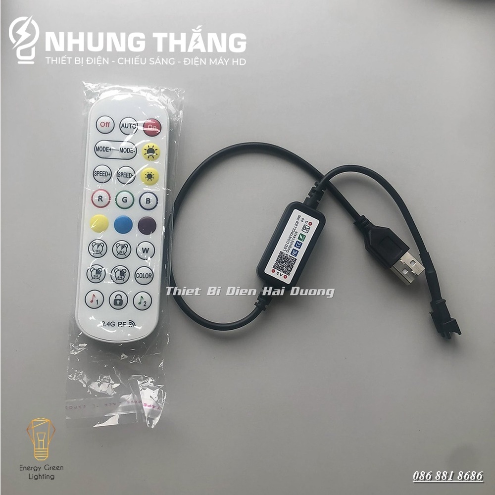 Dây Đèn Led Đuổi ARGB 16 Triệu Màu DL-293 - Hiệu Ứng Thác Nước - Cảm Biến Âm Thanh Trực Tiếp-Điều Khiển Bằng Điện Thoại