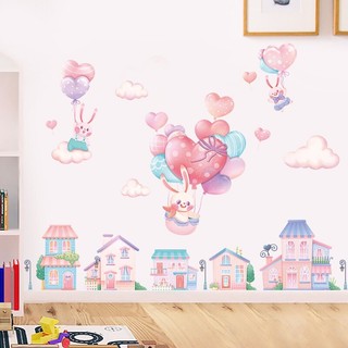 Sticker Dán Tường Hình Lâu Đài Hoạt Hình