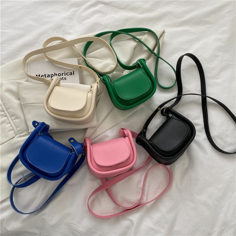 Yên ngựa Phong Cách Mới Túi Đeo Chéo Mini Túi đựng son môi túi