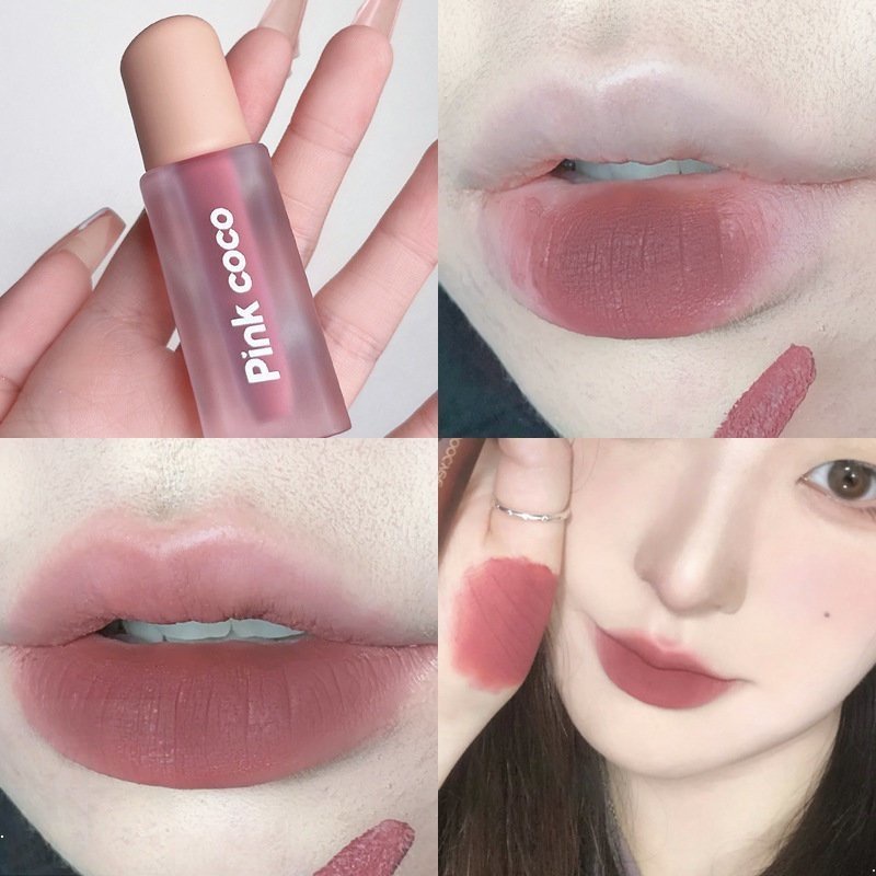 Son Môi Màu Hồng Mềm Mịn Không Phai Và Không Dính Cốc Với 6 Màu Lựa Chọn