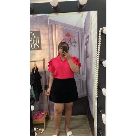 Chân váy Nhung chữ A bigsize 60kg-90kg