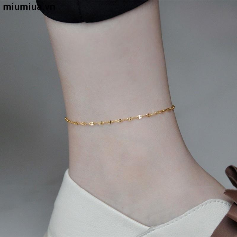 Miumiua🔮Lắc chân nữ bằng titan không gỉ thiết kế phong phối mặt hình cá dễ thương thời trang mới 2023