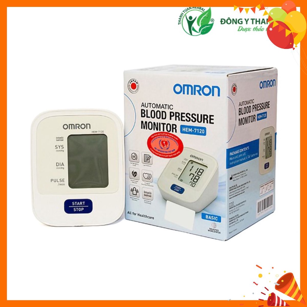 Máy đo huyết áp bắp tay Omron HEM-7120 Nhật bản - BH 5 năm