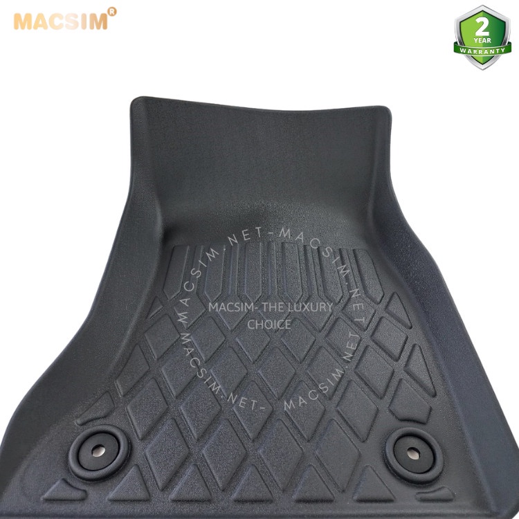Thảm lót sàn xe ô tô VinFast Lux A Nhãn hiệu Macsim chất liệu nhựa TPE cao cấp màu đen