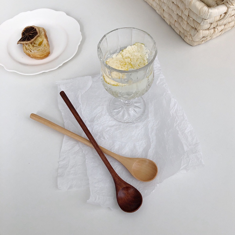 Muỗng Cà Phê Cán Dài Bằng Gỗ