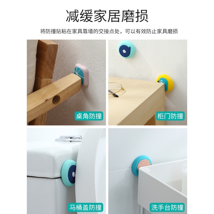 Núm Đệm Silicon Cute Chống Va Đập Bảo Vệ Tường Và Tay Nắm Cửa - Miếng Chặn Cửa Nhiều Hình