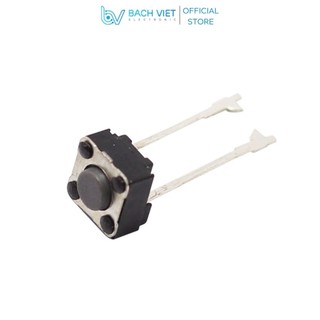 Combo 10 nút nhấn 2 chân vuông, tròn, nút nhấn 2 chân đen 6x6x5mm