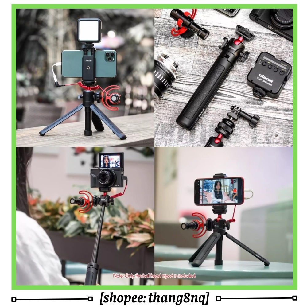Gậy Ulanzi MT-16, gậy chụp ảnh, quay phim tích hợp đế 3 chân, dành cho điện thoại, máy ảnh, máy quay hành động