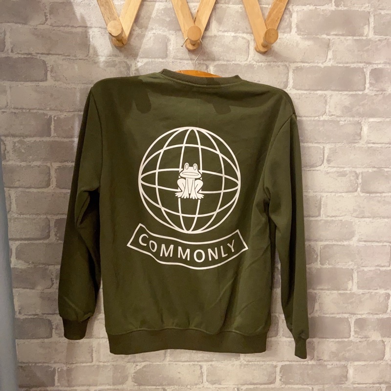 Áo sweater nỉ bông Nelly dáng unisex form rộng COMMONLY 24 50