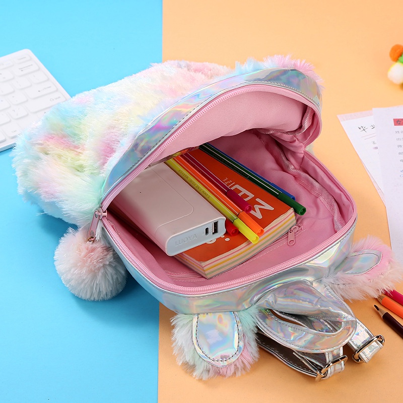 Ba Lô Hình Kỳ Lân Nhồi Bông Mini Dễ Thương Cho Nữ HYOY jp5