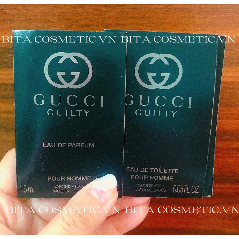 Vial/Mẫu thử nước hoa Gu.cci Guilty Pour Homme EDP,EDT 1,5ml