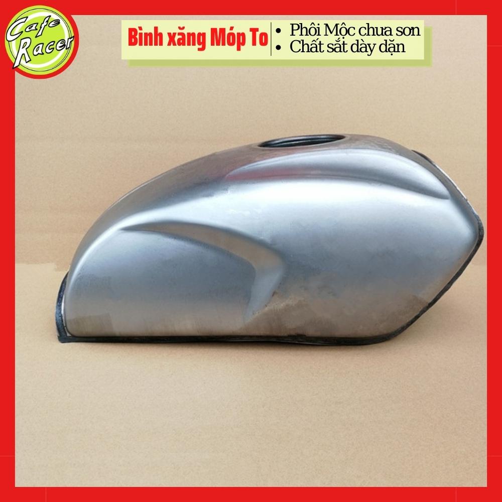 Bình xăng lớn Cafe racer , thùng xăng móp to phôi mộc chưa sơn chất thép dày dặn, chất lượng cao cấp
