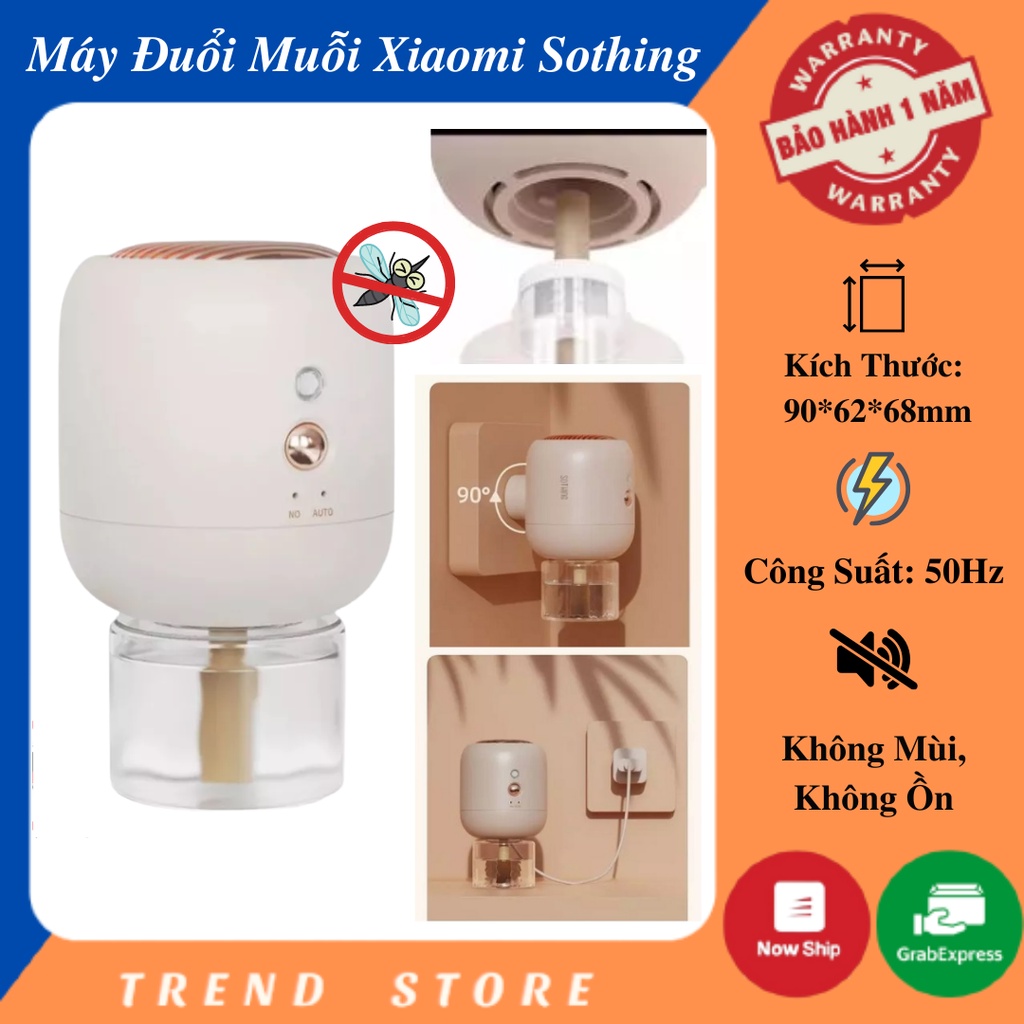 Máy Đuổi Muỗi Cho Bé Intelligent DSHJ-S-2016A /B Xiaomi Sothing Xiangwu, An Toàn, Không Mùi, Không Ồn, Dễ Dàng Vệ Sinh