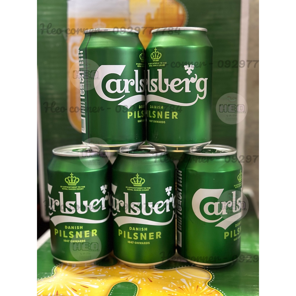 Thùng 24 lon bia Carlsberg 330ml - Ship hỏa tốc