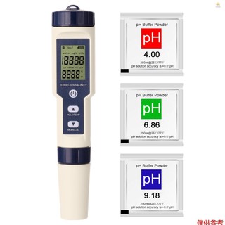 Bộ dụng cụ đo độ ph / ec / tds / salinity / nhiệt kế 5 trong 1 chuyên nghiệp