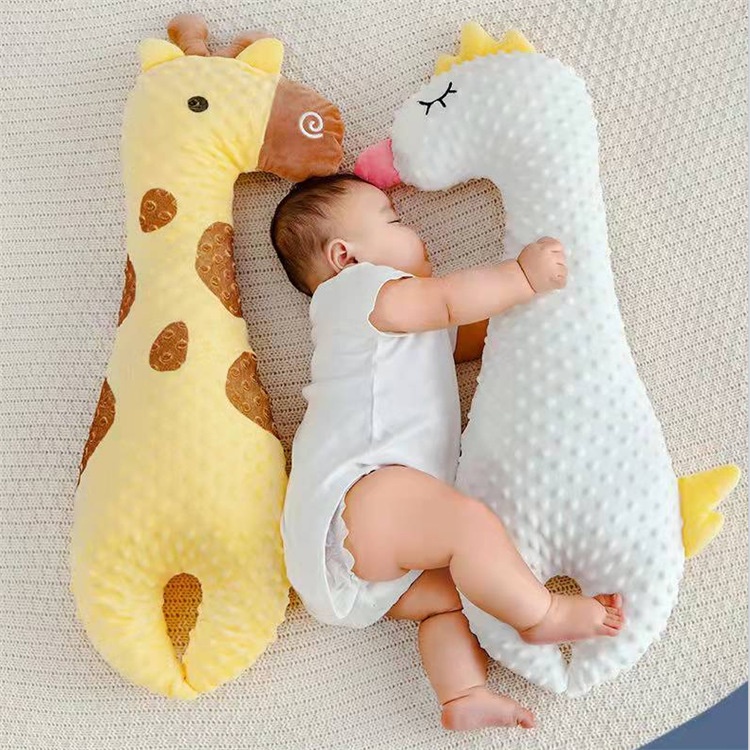 Gối Ngủ Hình Con Ngỗng Trắng Lớn Mềm Mại Giúp Giảm Căng Thẳng Đau Nửa Đầu Cho Bé