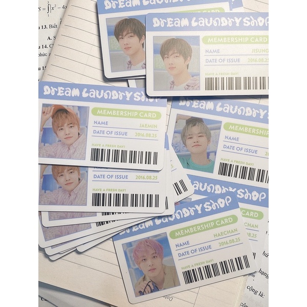 Card id nct Dream laundry shop siêu xinh