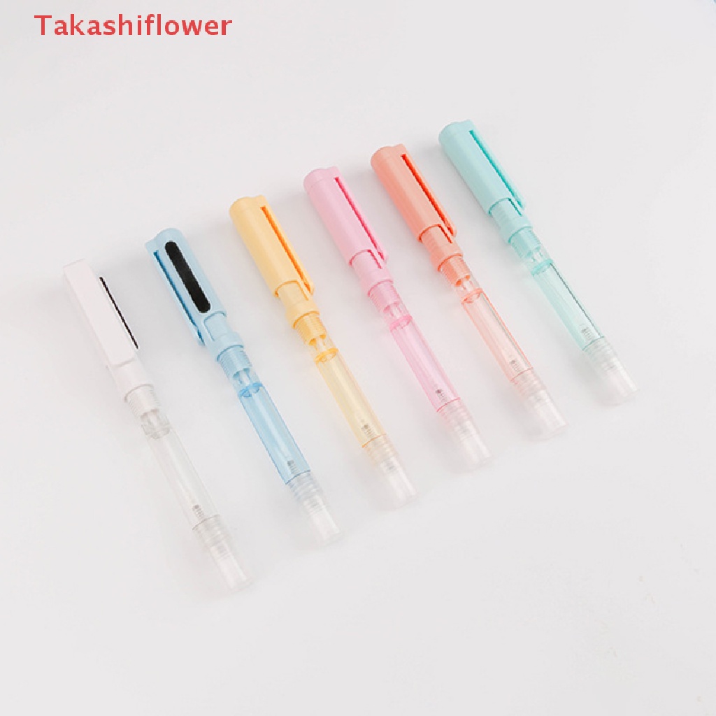 (Takashiflower) Bút Bi Nhiều Màu Sắc Khử Trùng Bằng Nhựa Dùng Khi Đi Du Lịch