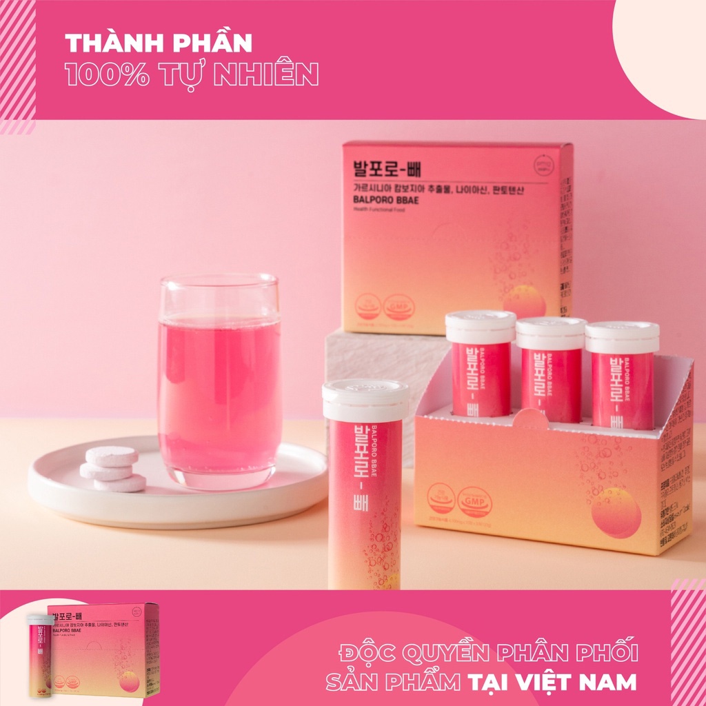 Viên sủi giảm cân Balporo BBae Hàn Quốc 10 viên/lọ