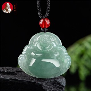 Mặt dây chuyền hình phật bằng ngọc bích màu xanh ngọc bích tự nhiên