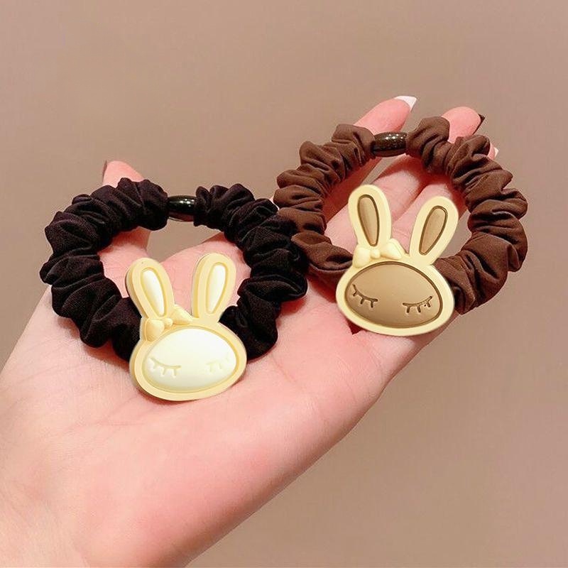 Dây Cột Tóc Cao Su Co Giãn Hình Thỏ Linh Vật Nhỏ Xinh Thời Trang Ngọt Ngào Cho Nữ