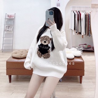 Áo LEN GẤU QC ( ảnh thật)