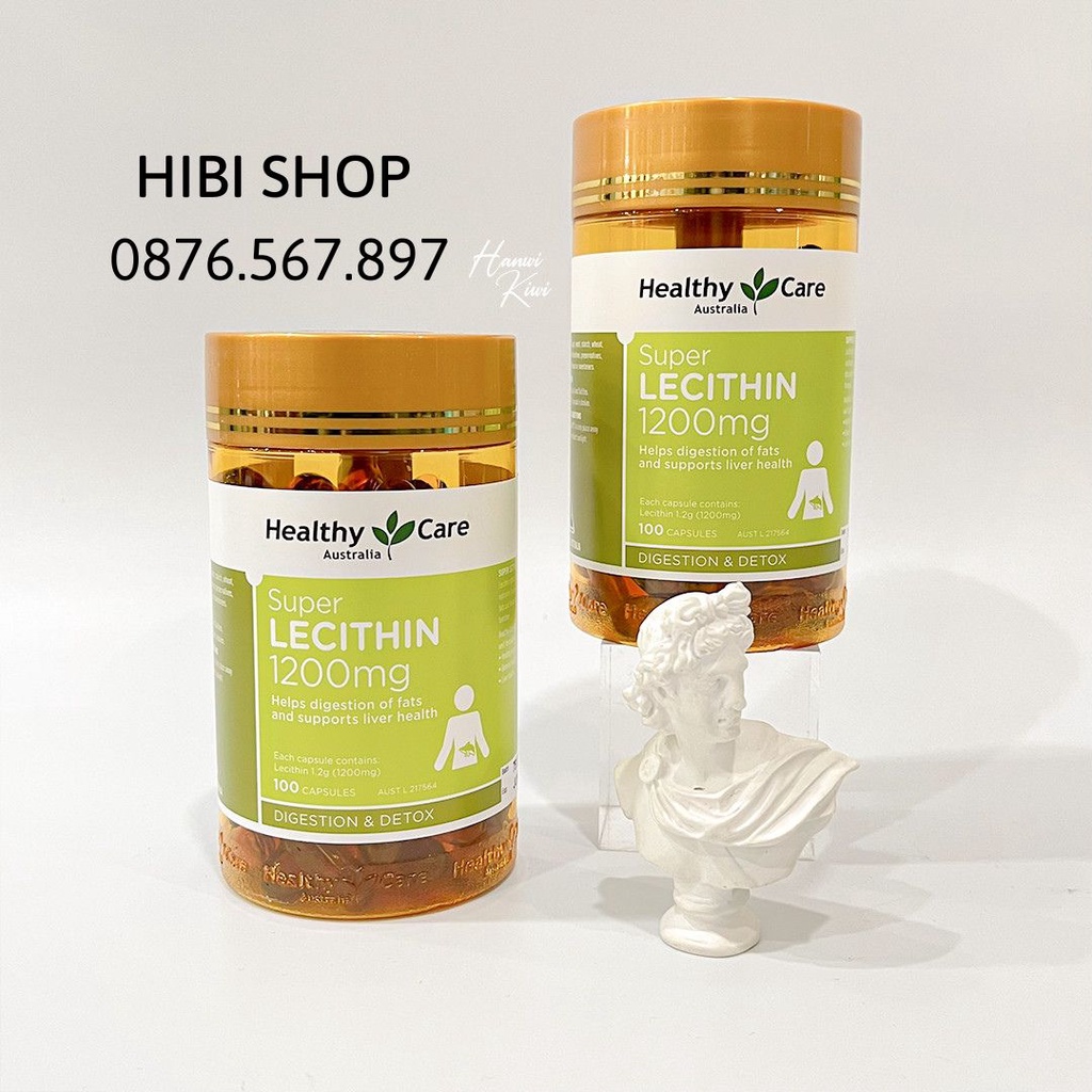 Mầm Đậu Nành Healthy Care Super Lecithin 1200mg , Hàng Chính Hãng Úc