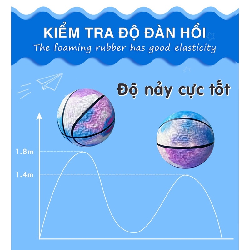 Quả Bóng Rổ Cao Su Số 5 6 7 Street Ball, Banh Bóng Rổ Chính Hãng Đủ Size Trẻ Em Người Lớn Thi Đấu Sân Outdoor &amp; Indoor