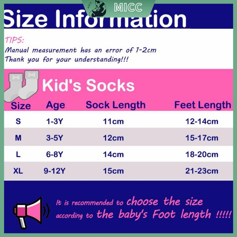 Set 5 Đôi Vớ Cotton Mềm Mại Thấm Hút Mồ Hôi Thoáng Khí Thoải Mái Dễ Thương Dành Cho Các Bé 1-12 Tuổi